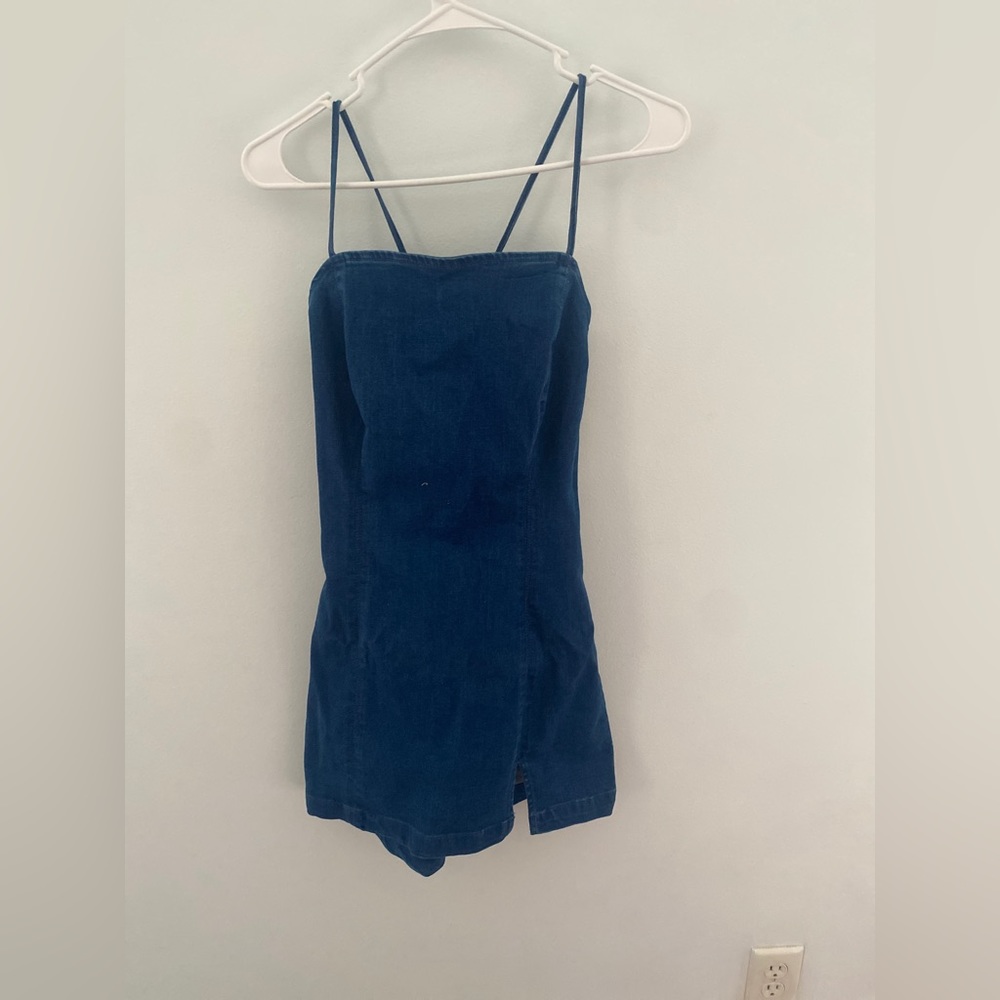 Denim mini dress